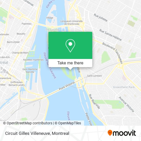 Circuit Gilles Villeneuve map