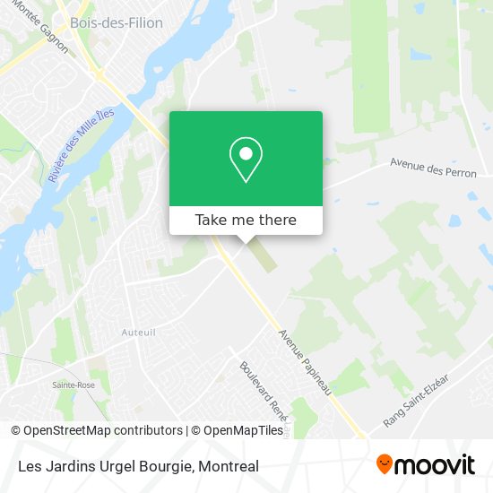 Les Jardins Urgel Bourgie map