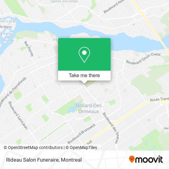 Rideau Salon Funeraire map