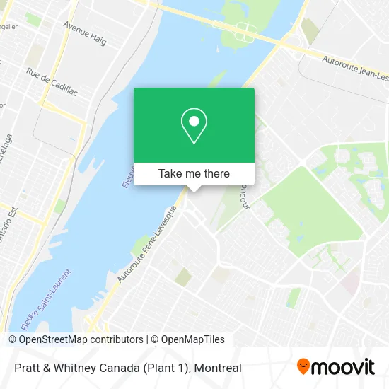 Pratt & Whitney Canada (Plant 1) map