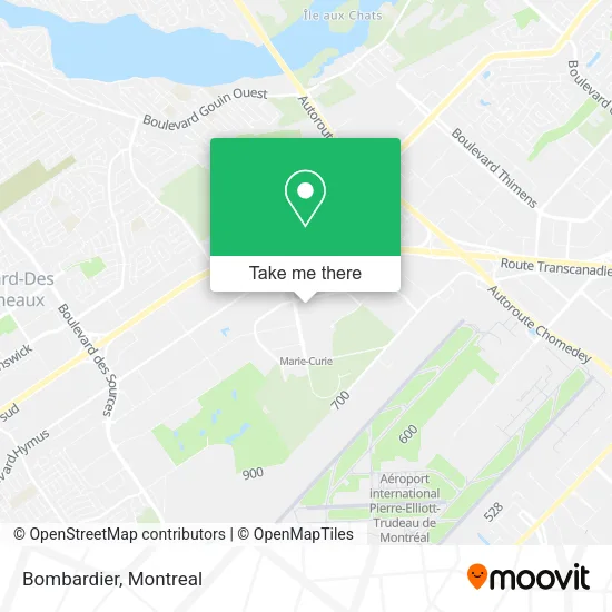 Bombardier map