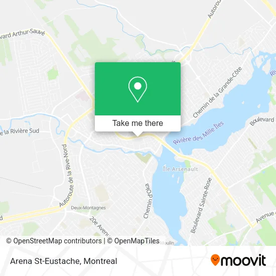 Arena St-Eustache map