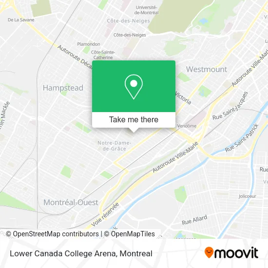 Lower Canada College Arena map