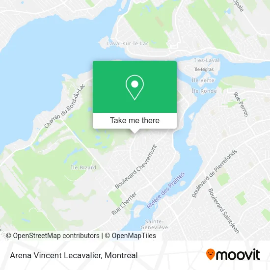 Arena Vincent Lecavalier map