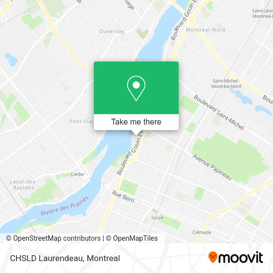 CHSLD Laurendeau map