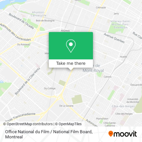 Office National du Film / National Film Board map