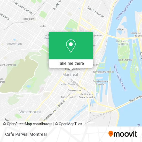 Café Parvis map