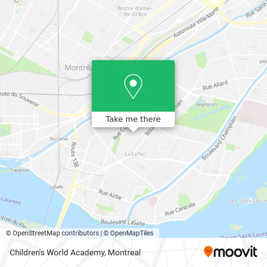 Children's World Academy map