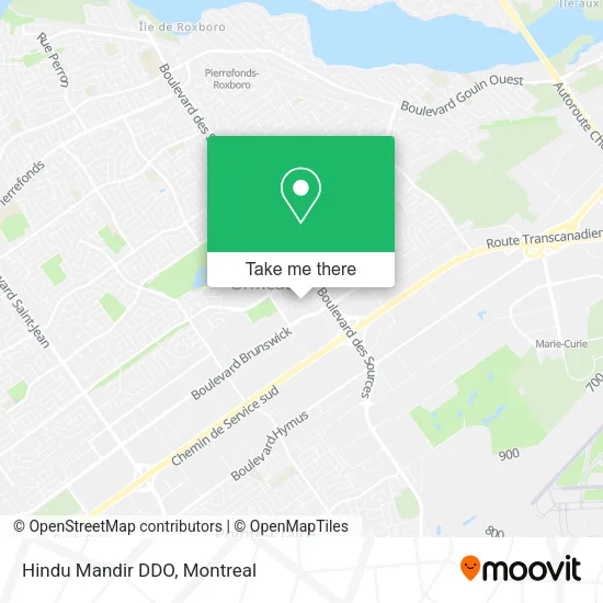 Hindu Mandir DDO map