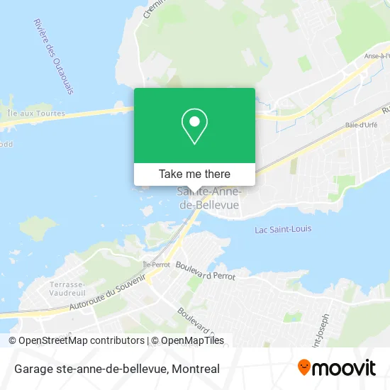 Garage ste-anne-de-bellevue map