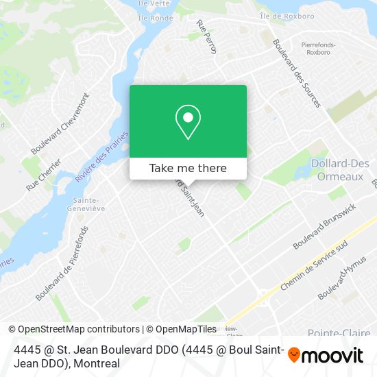 4445 @ St. Jean Boulevard DDO (4445 @ Boul Saint-Jean DDO) map