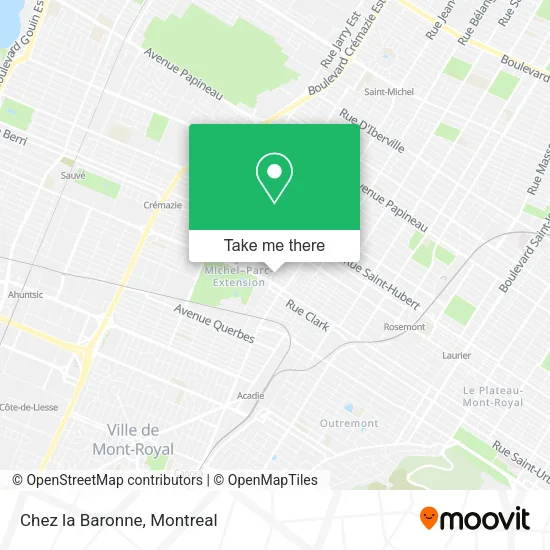 Chez la Baronne map