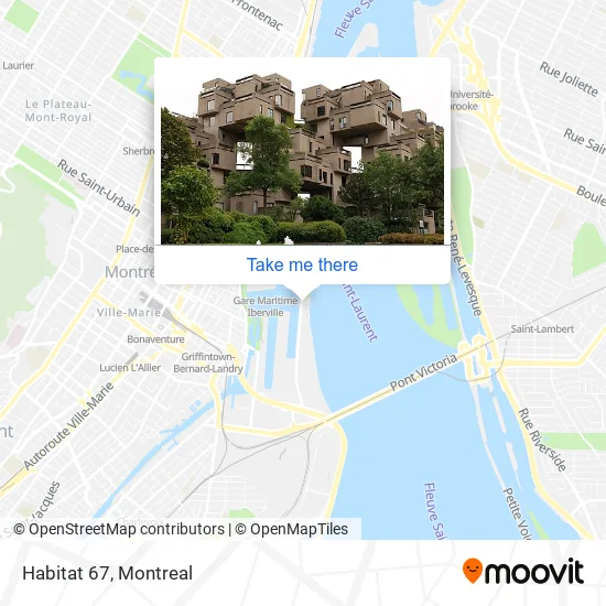 Habitat 67 map