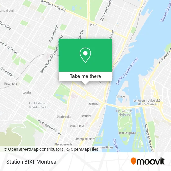 Station BIXI map