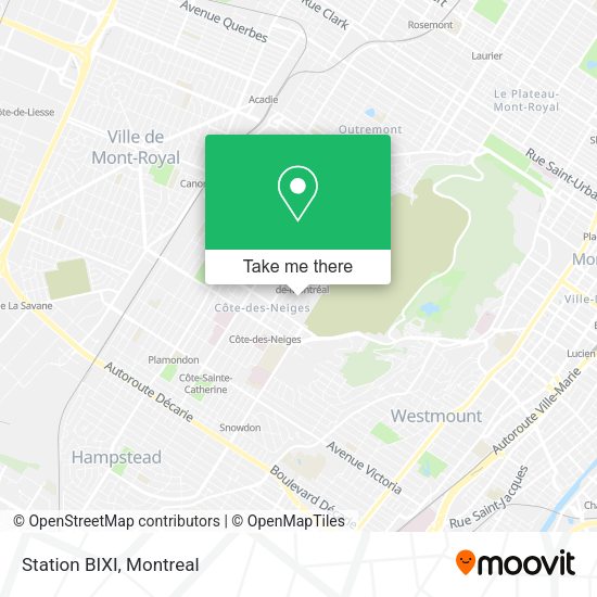 Station BIXI map