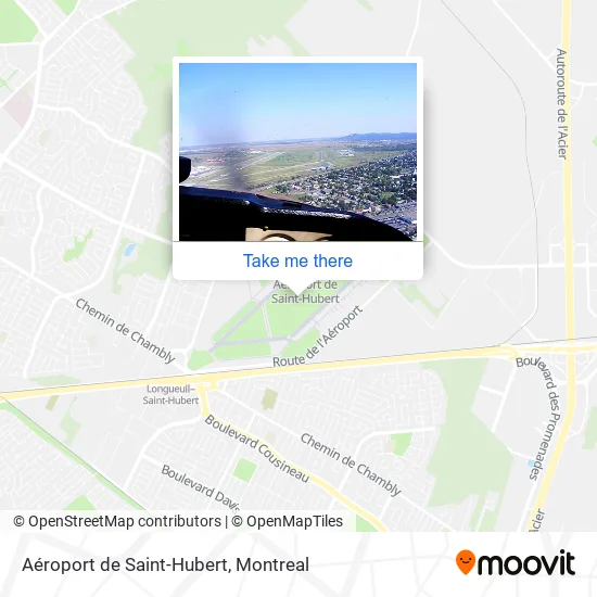 Aéroport de Saint-Hubert map