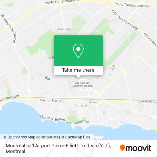 Montréal Int'l Airport Pierre-Elliott-Trudeau (YUL) map