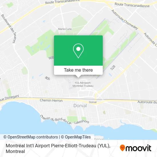 Montréal Int'l Airport Pierre-Elliott-Trudeau (YUL) map