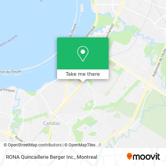 RONA Quincaillerie Berger Inc. map