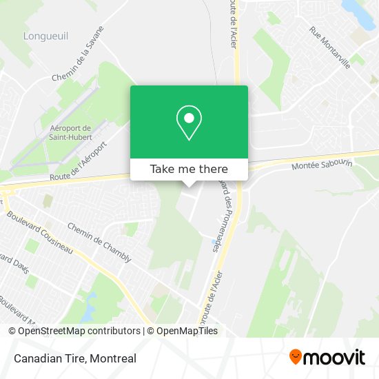 Canadian Tire map