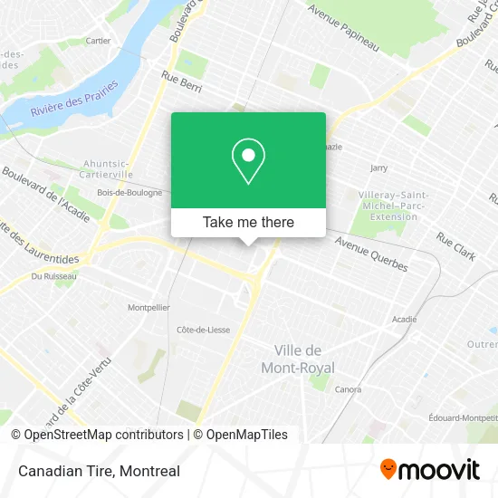 Canadian Tire map