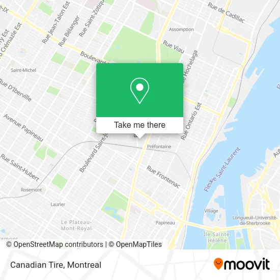Canadian Tire map