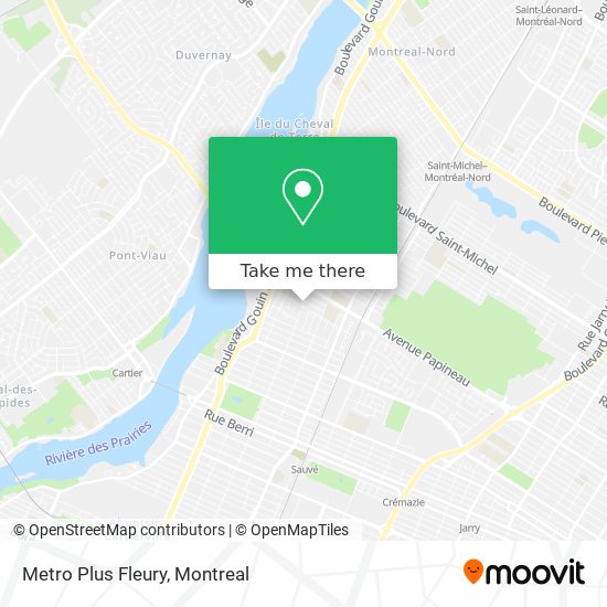 Metro Plus Fleury map