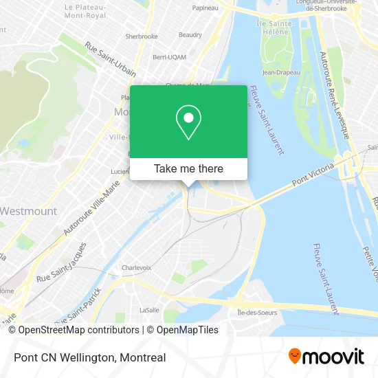 Pont CN Wellington map