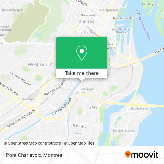 Pont Charlevoix map