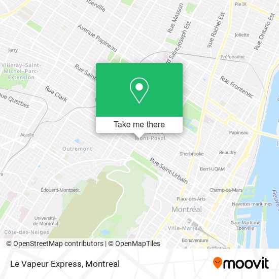 Le Vapeur Express map