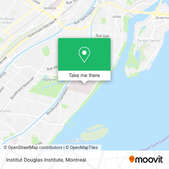 Institut Douglas Institute map