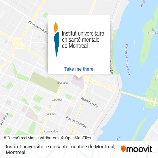 Institut universitaire en santé mentale de Montréal map