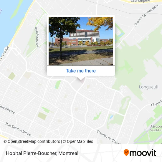 Hopital Pierre-Boucher map