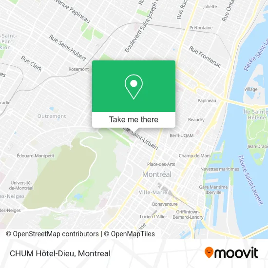 CHUM Hôtel-Dieu map