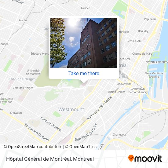 Hôpital Général de Montréal map