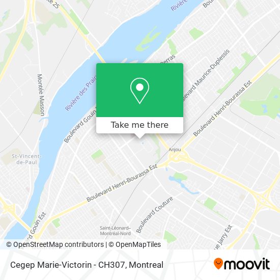 Cegep Marie-Victorin -  CH307 map
