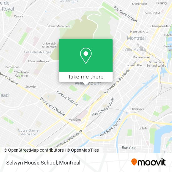 Selwyn House School map