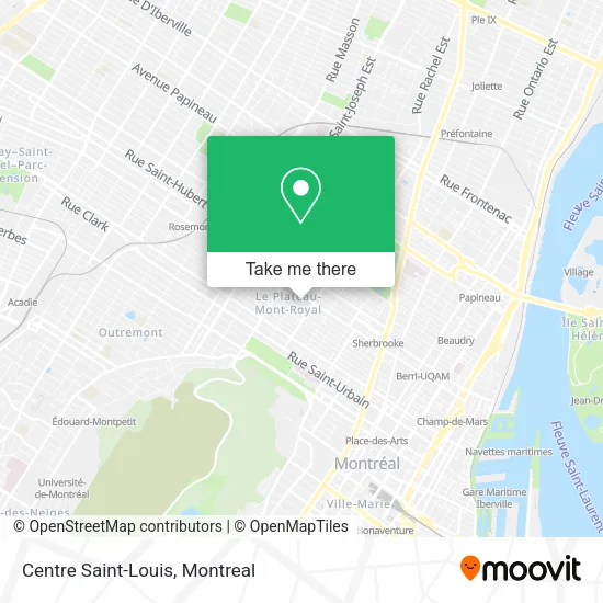 Centre Saint-Louis map
