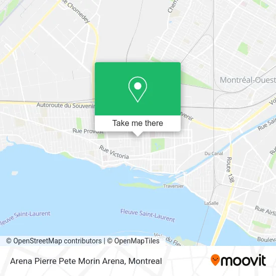 Arena Pierre Pete Morin Arena map