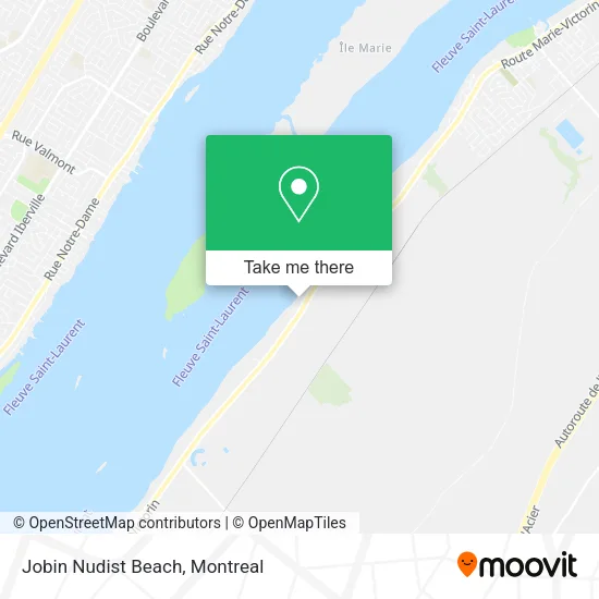 Jobin Nudist Beach map
