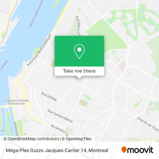 Méga-Plex Guzzo Jacques-Cartier 14 map