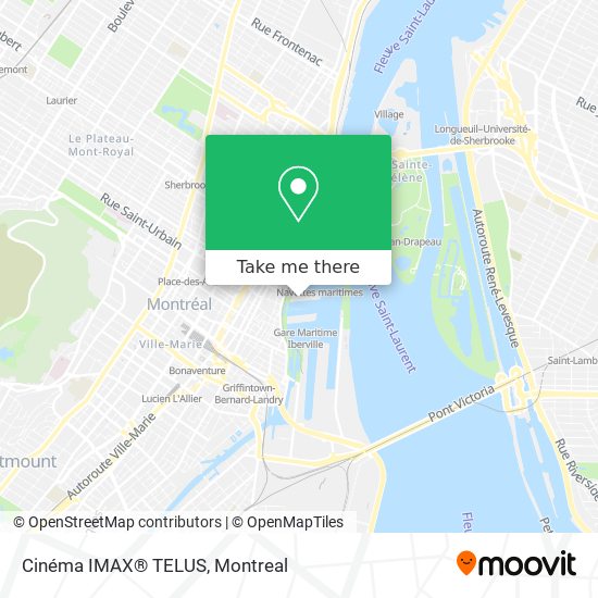 Cinéma IMAX® TELUS map