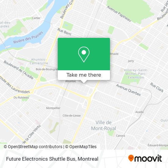 Future Electronics Shuttle Bus map