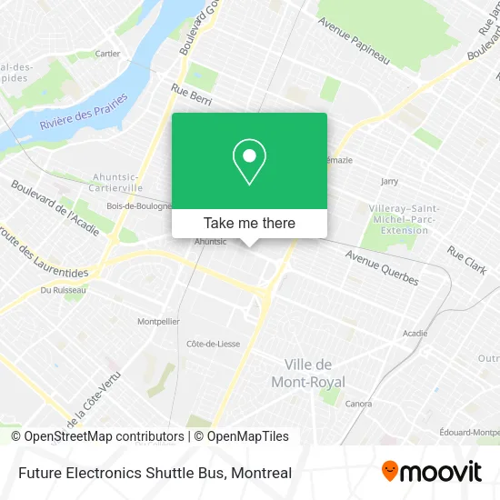 Future Electronics Shuttle Bus map