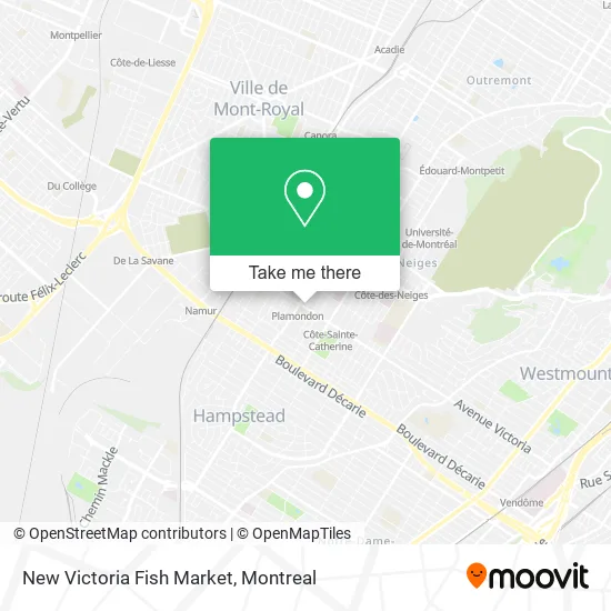 New Victoria Fish Market map