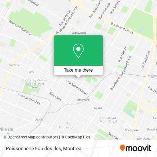 Poissonnerie Fou des Iles map