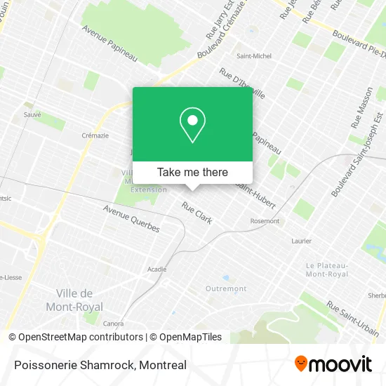 Poissonerie Shamrock map