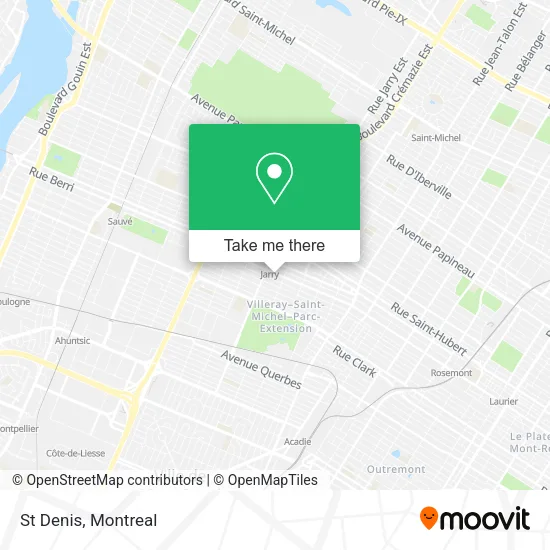 St Denis map