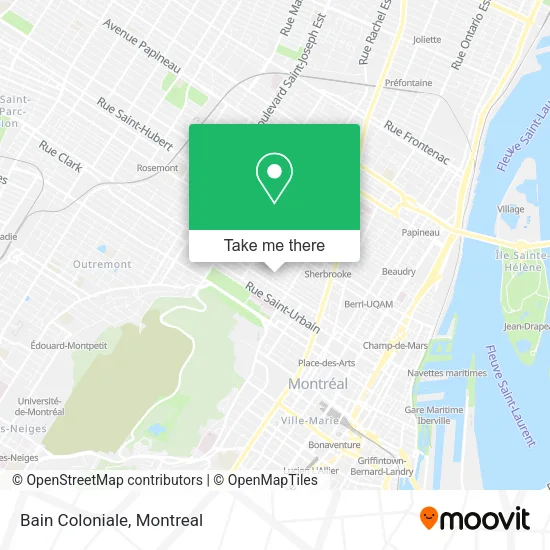 Bain Coloniale map