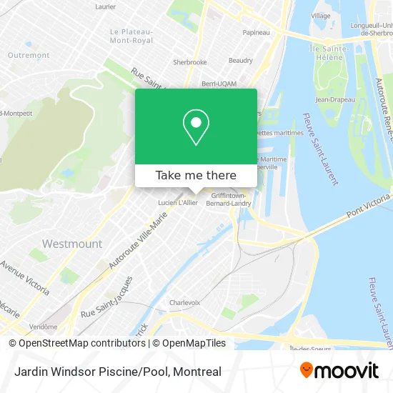 Jardin Windsor Piscine/Pool map